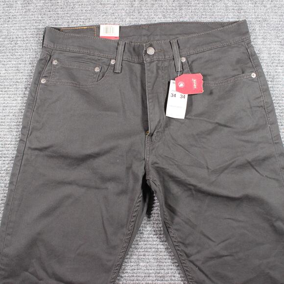 Levi’s 502 Jeans Mens 34x34 Gray Regular Taper Stretch NWT - Picture 4 of 10